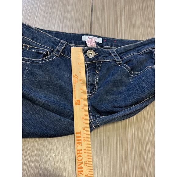 y2k grunge streetwear rodeo western cowgirl Candies bootcut jeans womens sz 11 - Picture 7 of 10